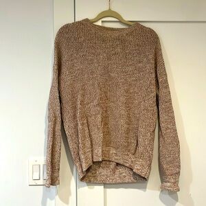 Light brown REI patterned sweater